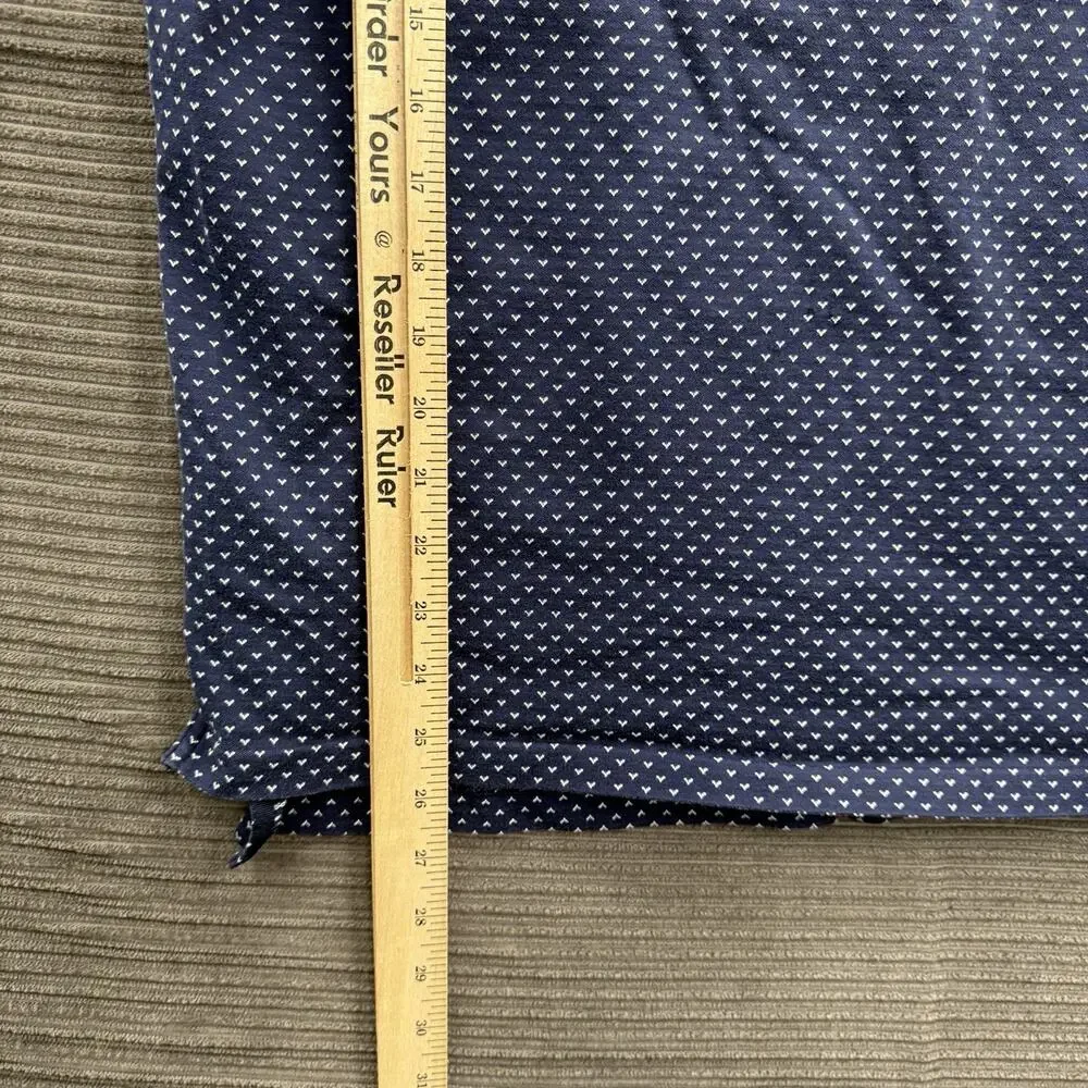 Polo Golf Ralph Lauren Polo Shirt‎ Men Medium Navy Polka Dot Heart Pattern.